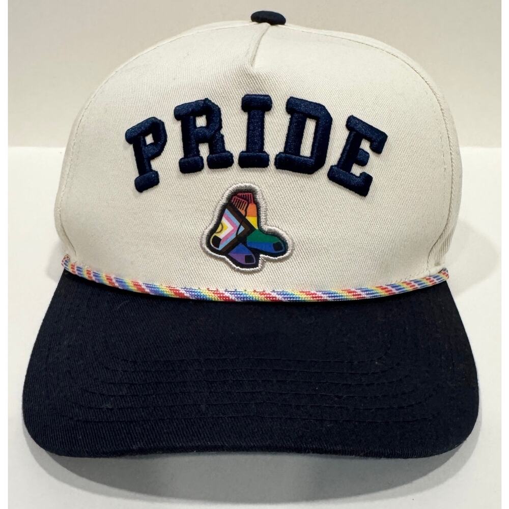 Melonwear Boston Red Sox Pride Night Snapback 2025 Baseball Cap Rainbow